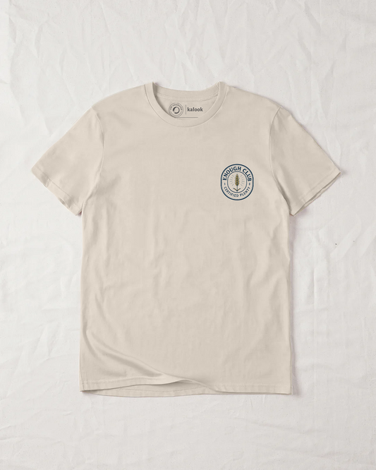 Enough Club Organic Tee - Natural Raw