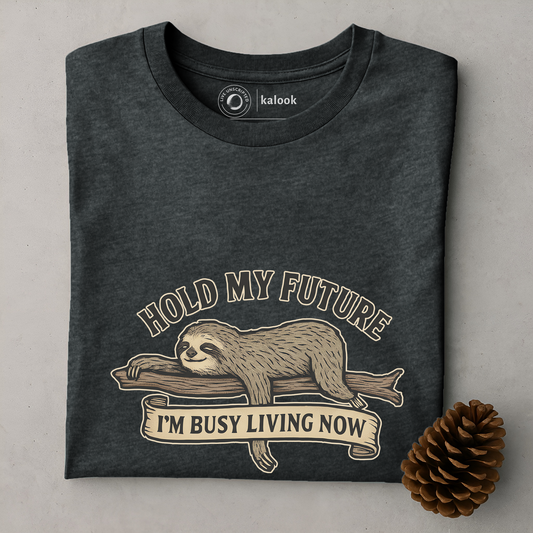 Hold My Future Organic Tee - Dark Heather Grey