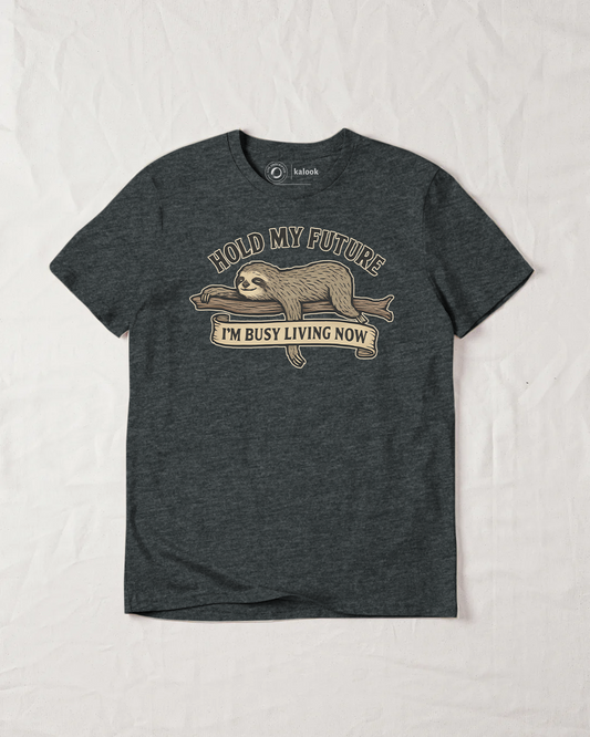 Hold My Future Organic Tee - Dark Heather Grey