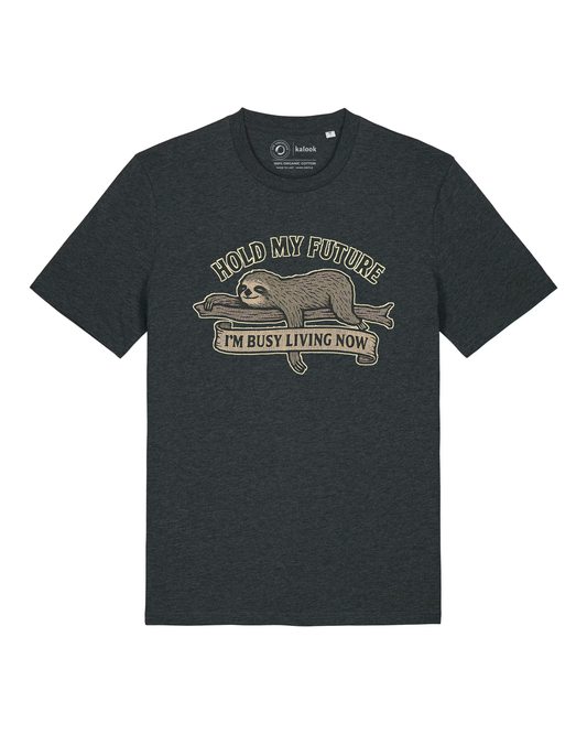 Hold My Future Organic Tee - Dark Heather Grey