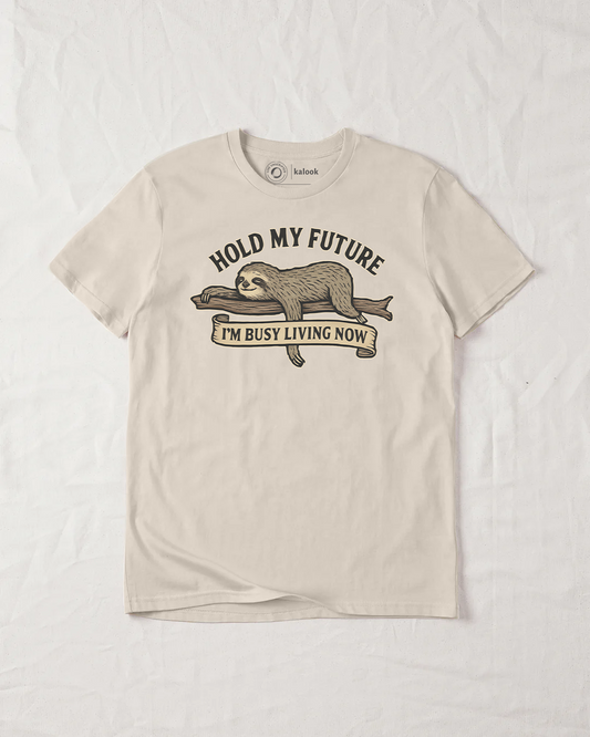 Hold My Future Organic Tee - Natural Raw