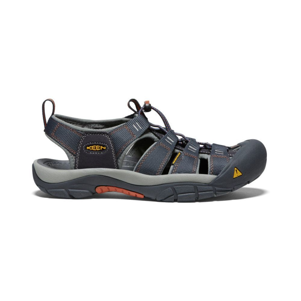 Side profile of india ink/rust men's Newport H2 sandal.