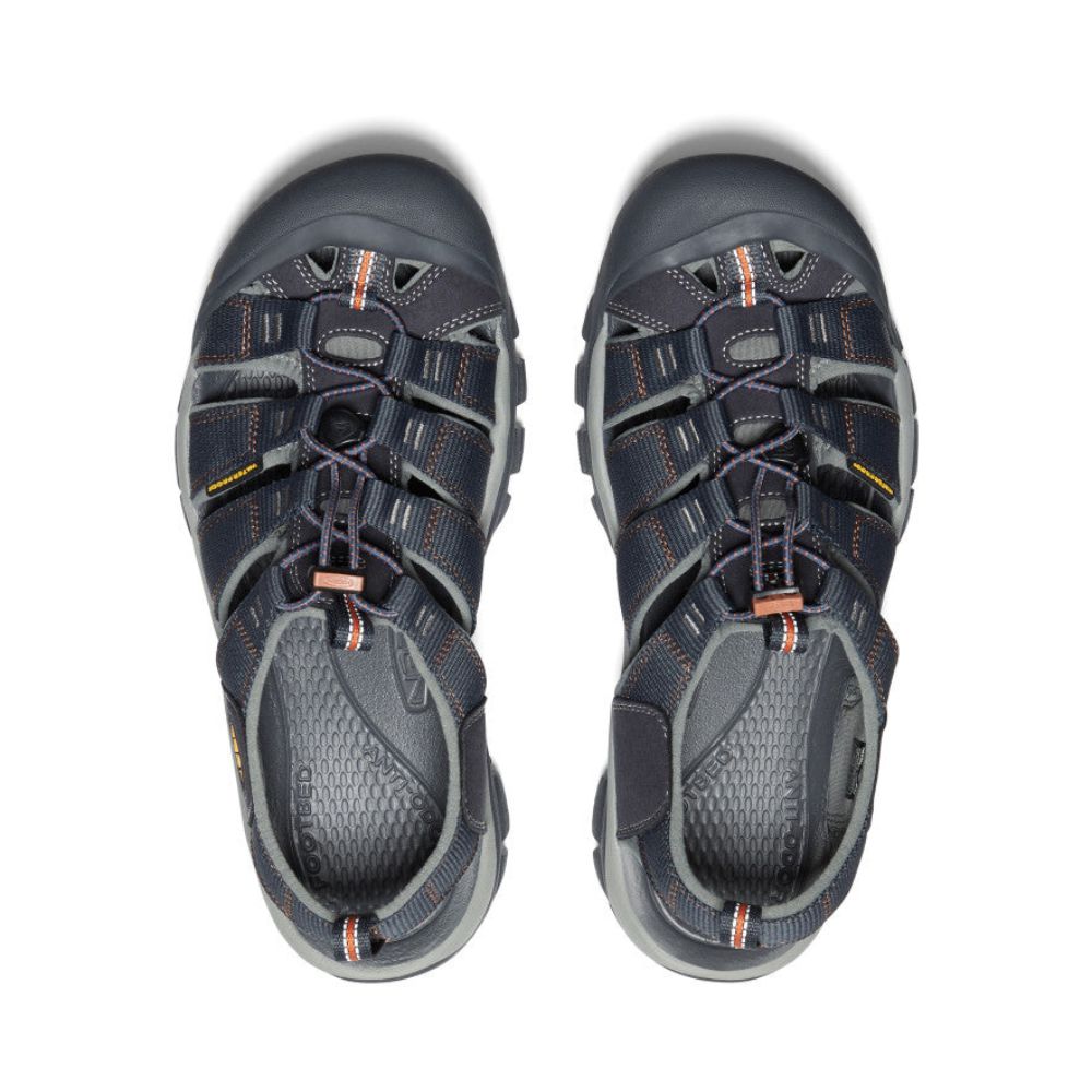 Top view of india ink/rust men's Newport H2 sandal.