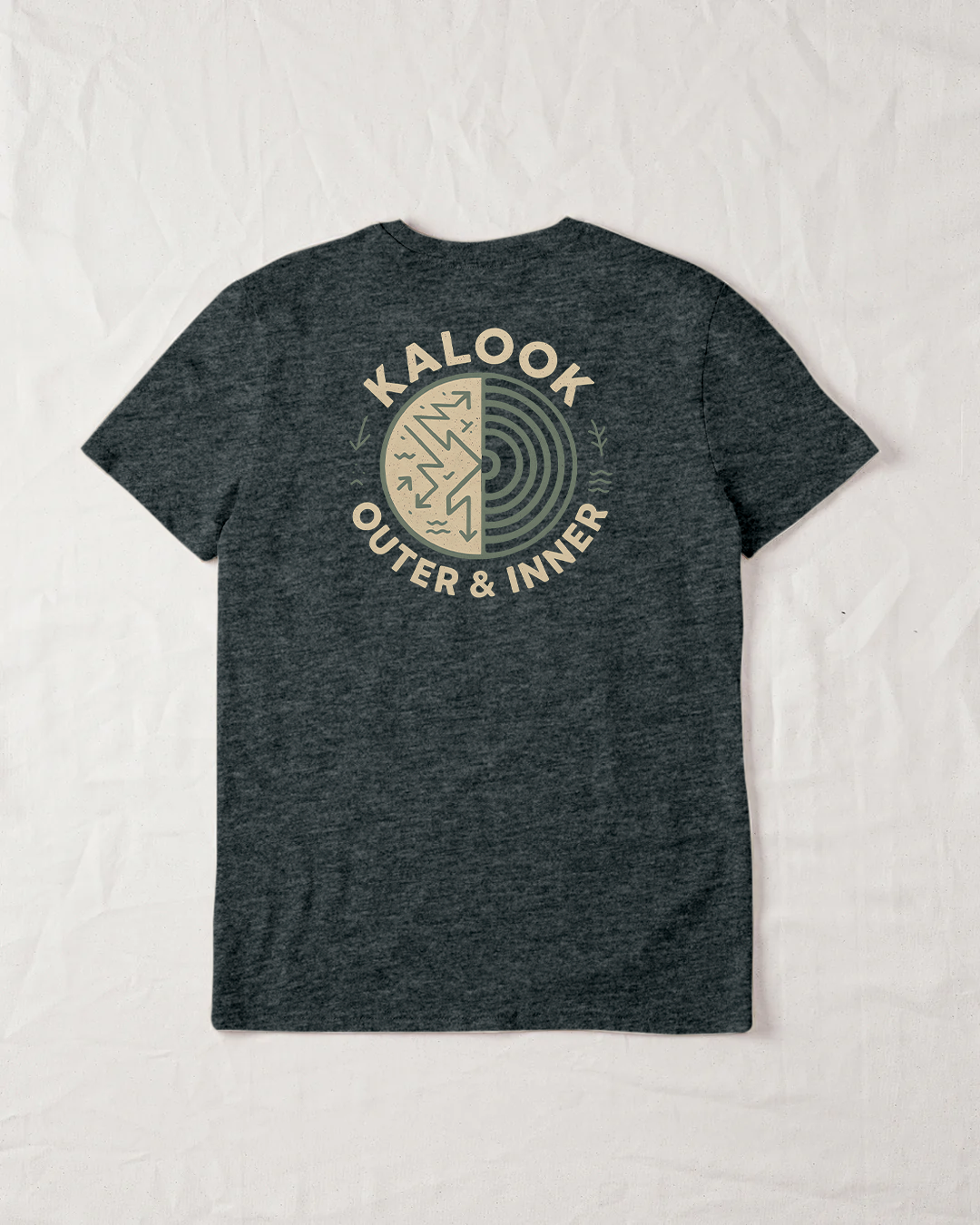 Outer & Inner Organic Tee - Dark Heather Grey