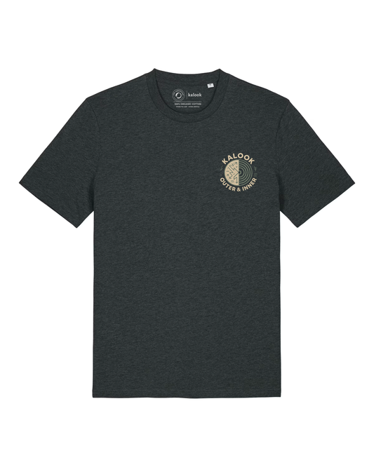 Outer & Inner Organic Tee - Dark Heather Grey
