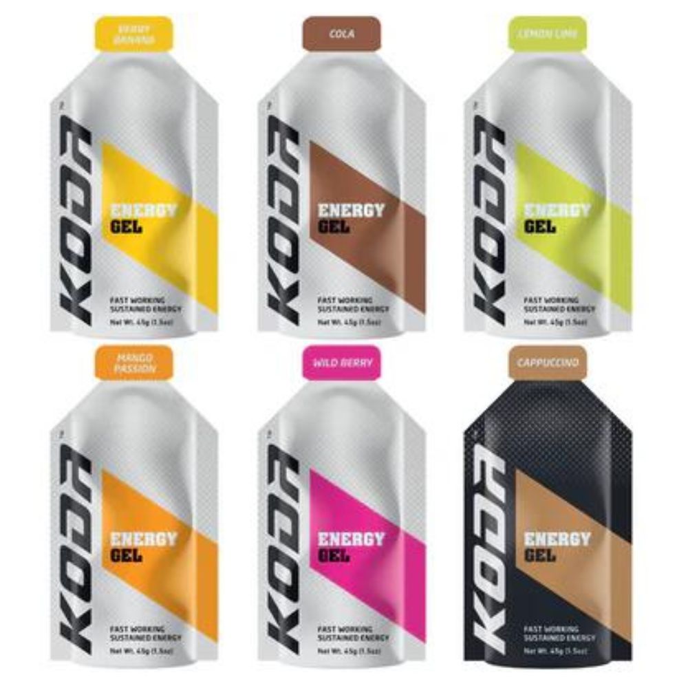 Koda Energy Gels in Various Flavors – fast-acting energy gels for athletes and active individuals