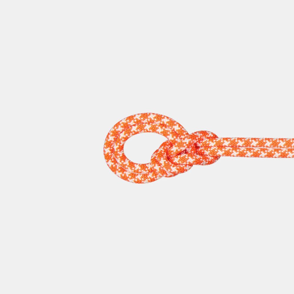 Close-up of Kalook 9.5 Crag Classic Climbing Rope - durable climbing rope in rugged outdoor terrain