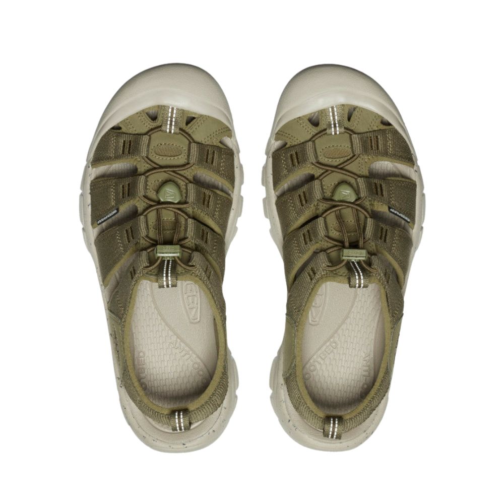 top view of martini olive men's newport h2 sandal.