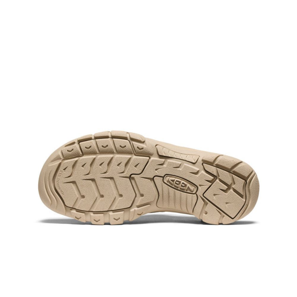 Outsole view of monochrome safari men's Newport H2 sandal.