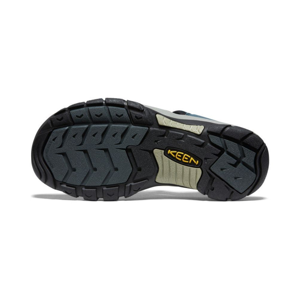 Outsole view of navy medium grey men's Newport H2 sandal.