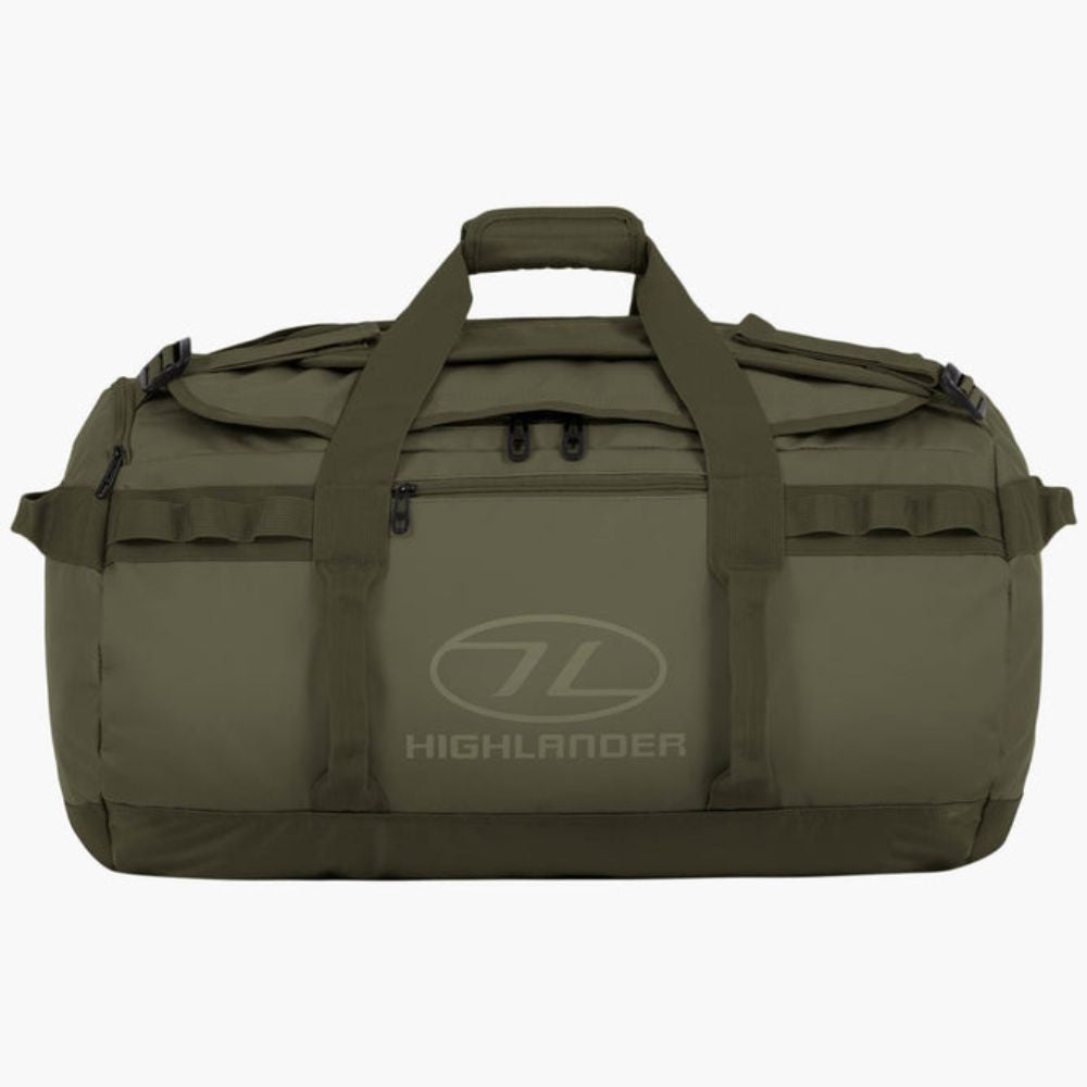 Front view of Storm Kitbag Duffle in olive.