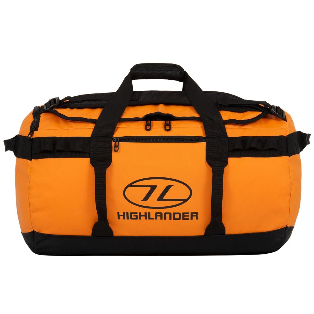 Front view of Storm Kitbag Duffle in orange.