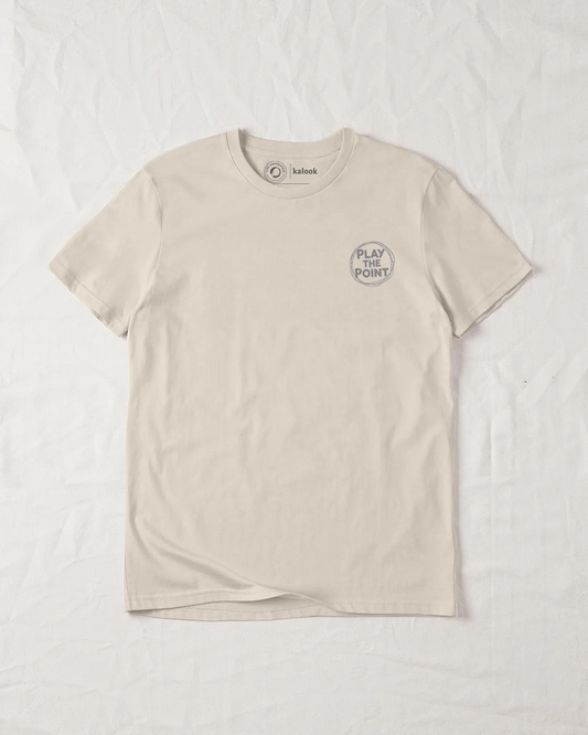 Play The Point Organic Tee - Natural Raw