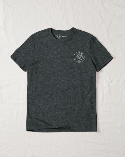 Quiet Court Club Organic Tee - Dark Heather Grey