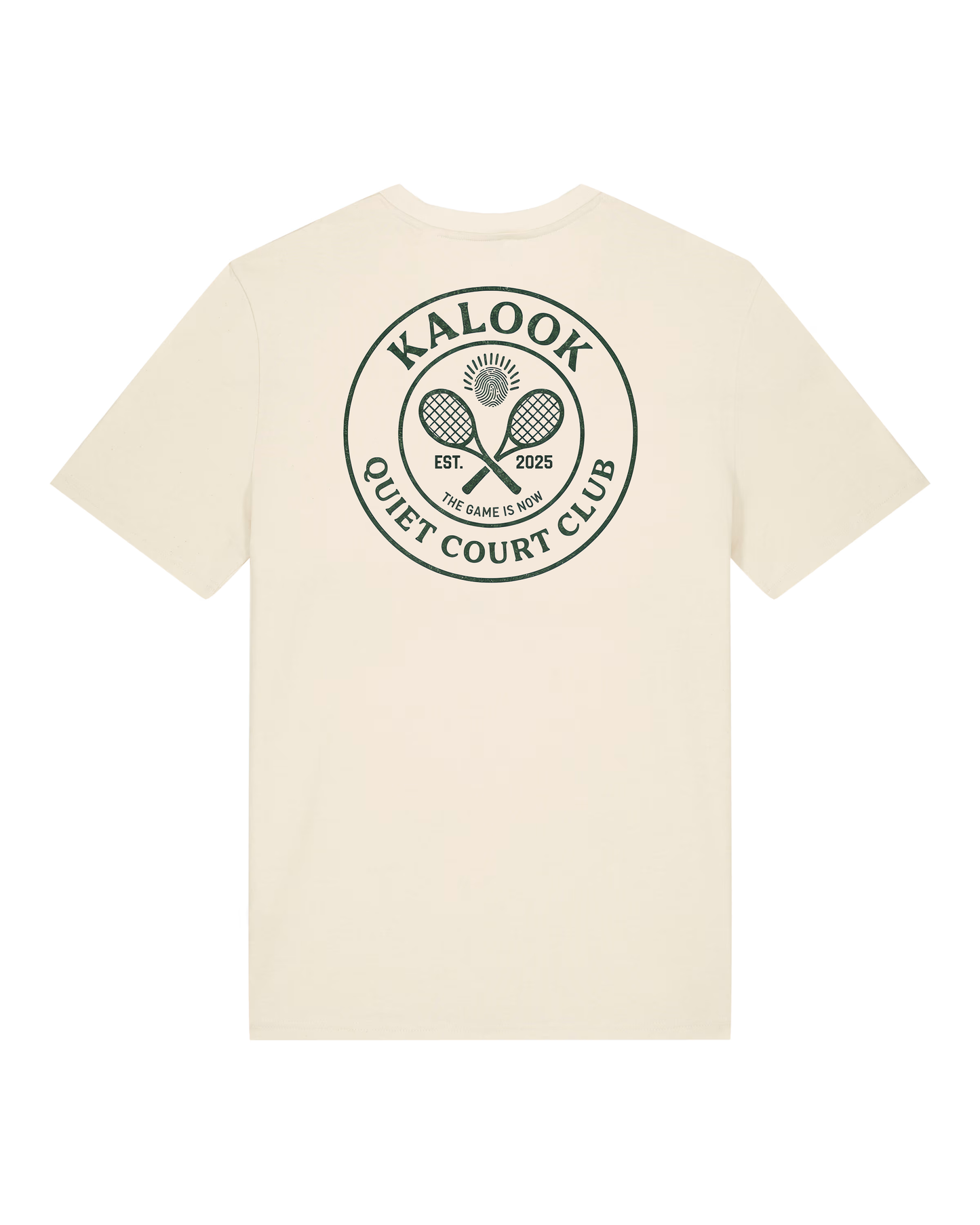 Quiet Court Club Organic Tee - Natural Raw
