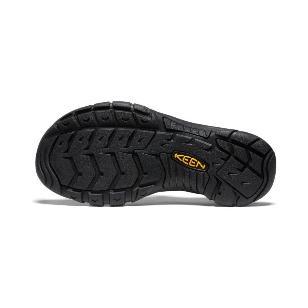 Outsole view of Men's Newport H2 sandal in raya black.