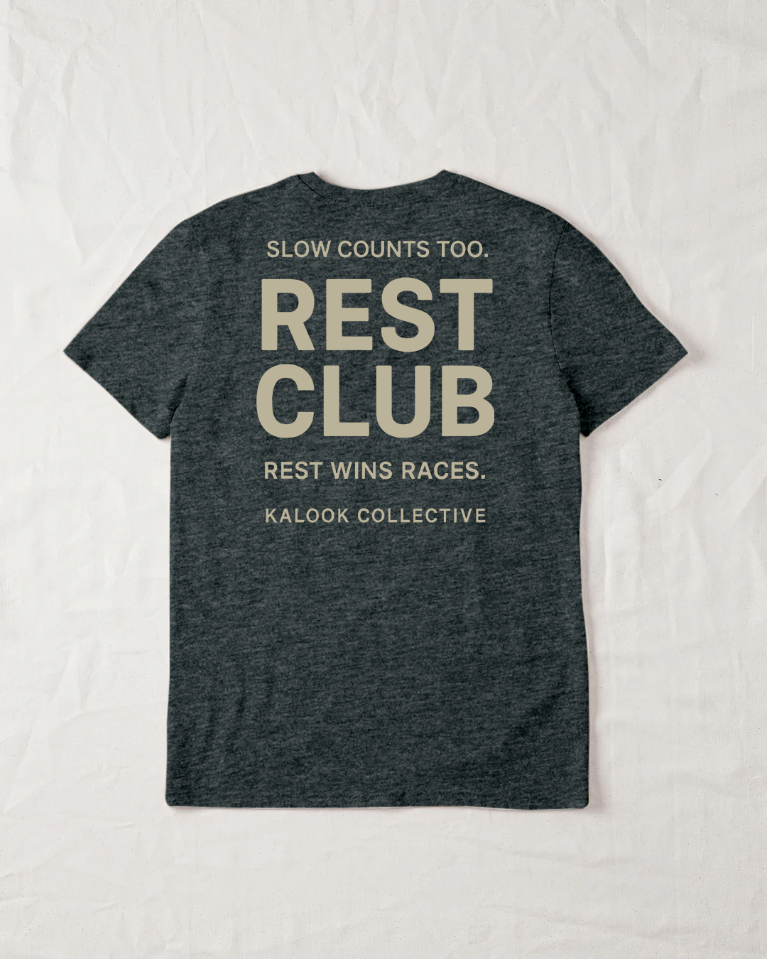 Rest Club Organic Tee - Dark Heather Grey