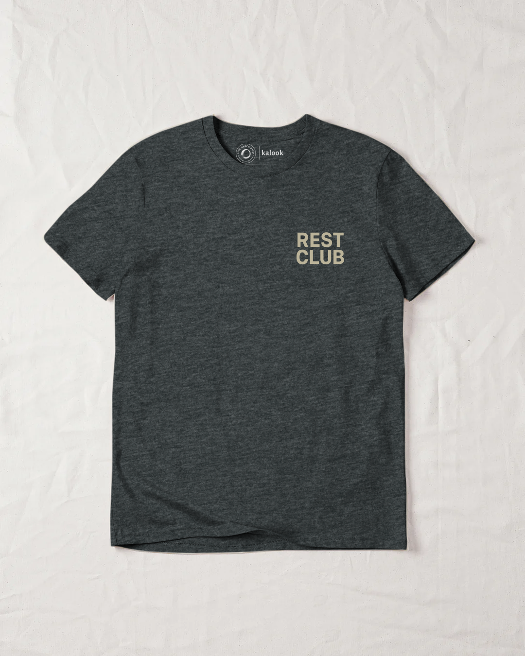 Rest Club Organic Tee - Dark Heather Grey