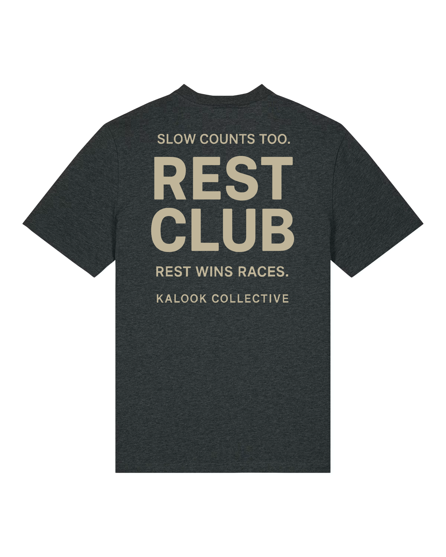 Rest Club Organic Tee - Dark Heather Grey
