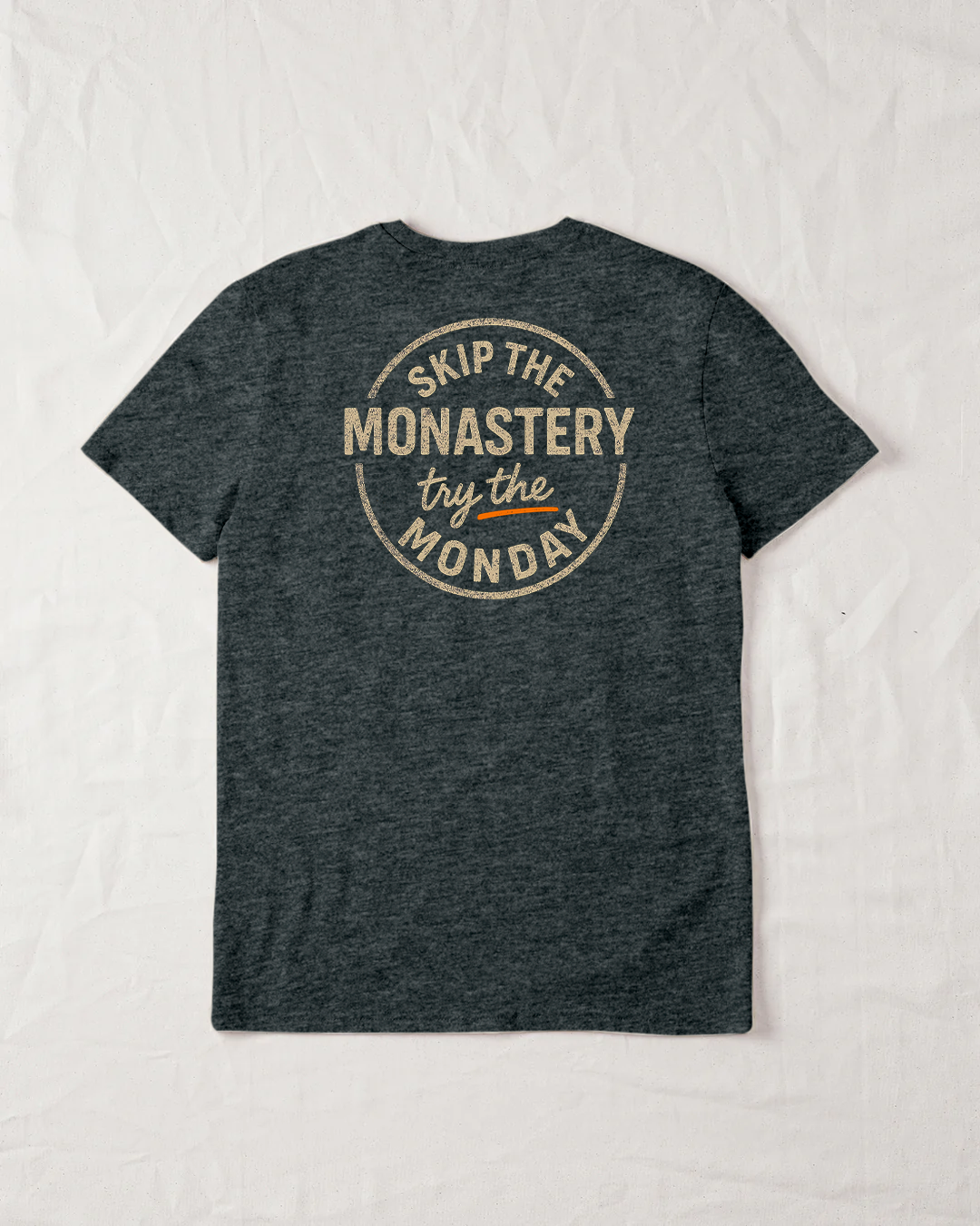 Try the Monday Organic Tee - Dark Heather Grey