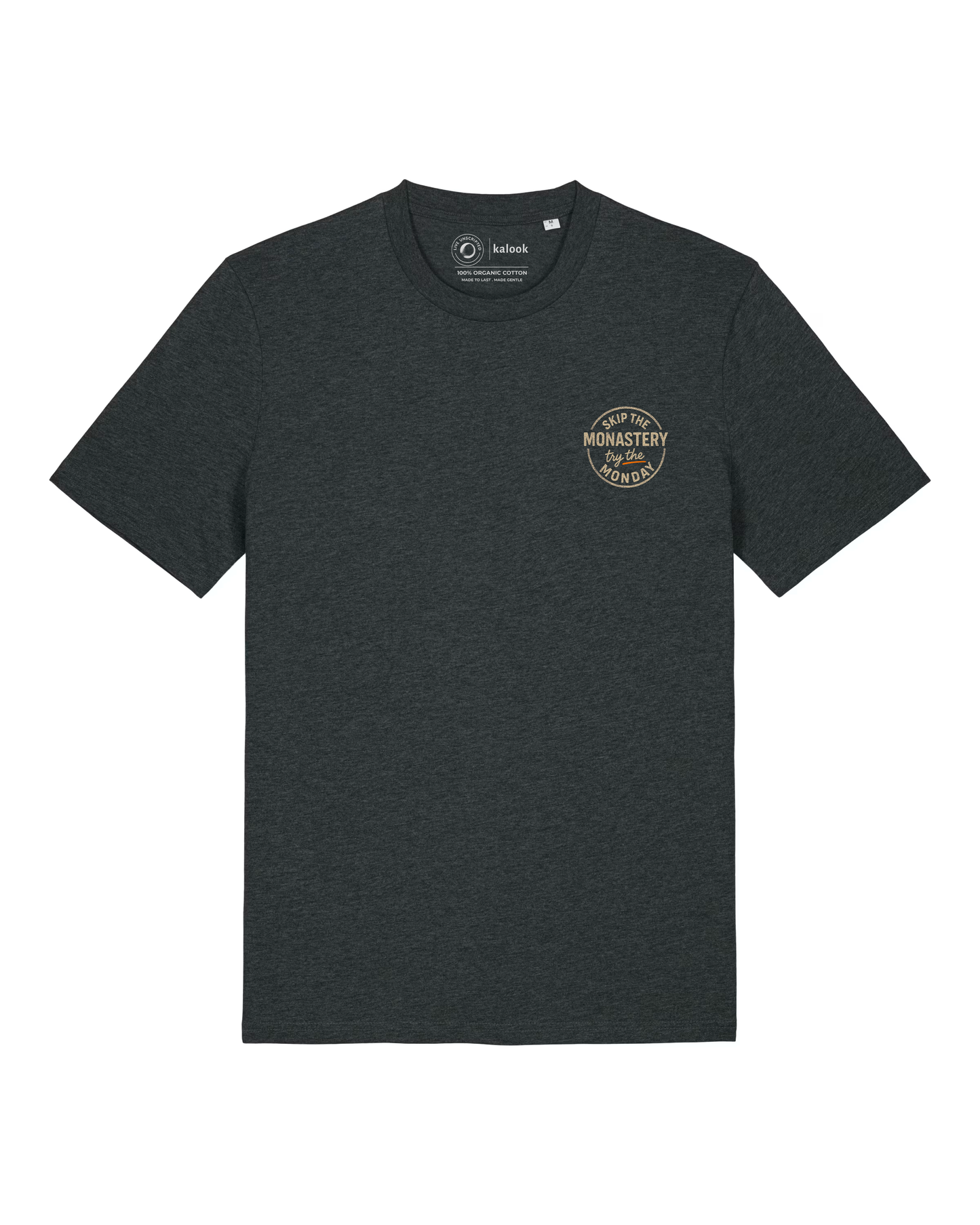Try the Monday Organic Tee - Dark Heather Grey