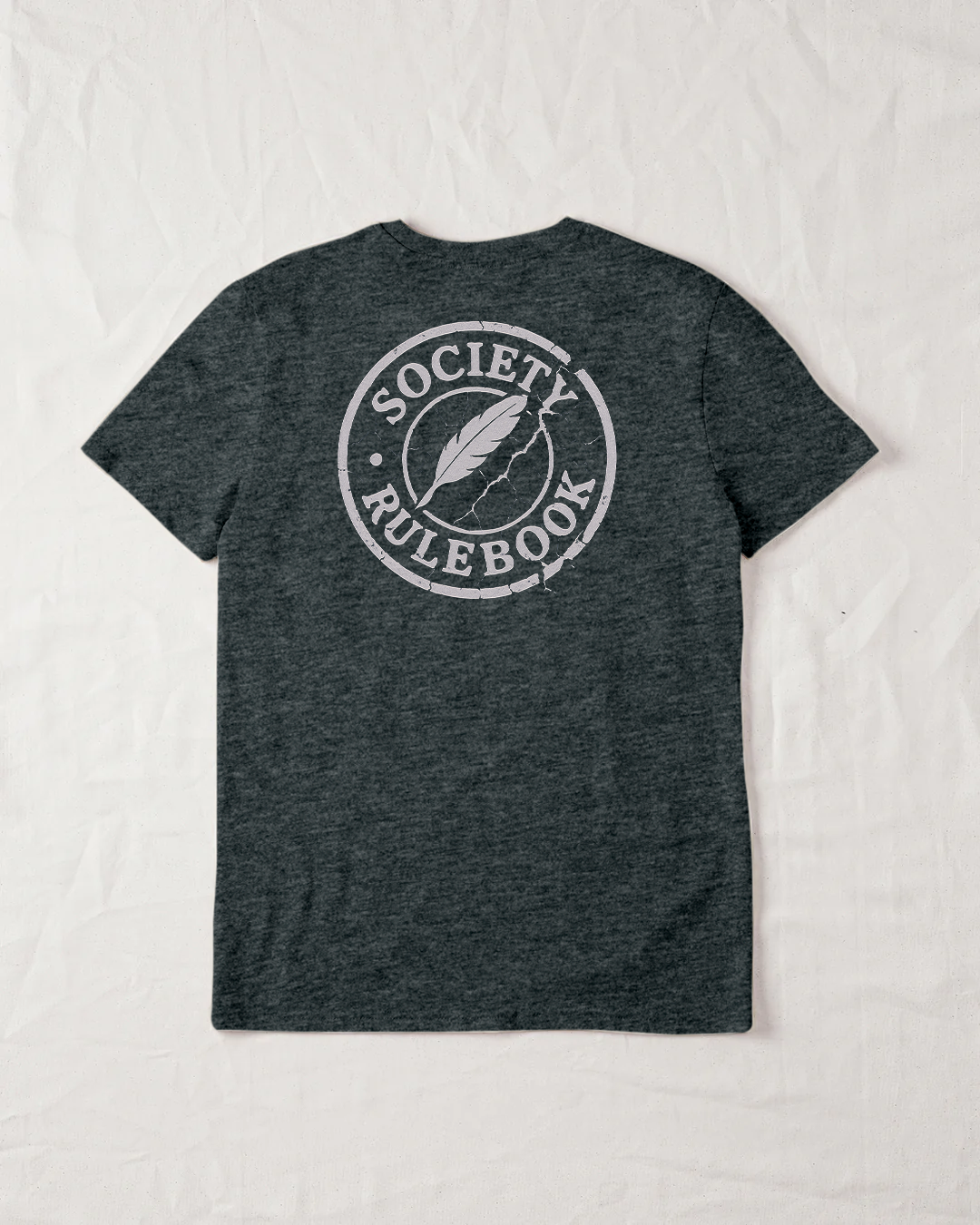 Society Rulebook Organic Tee - Dark Heather Grey