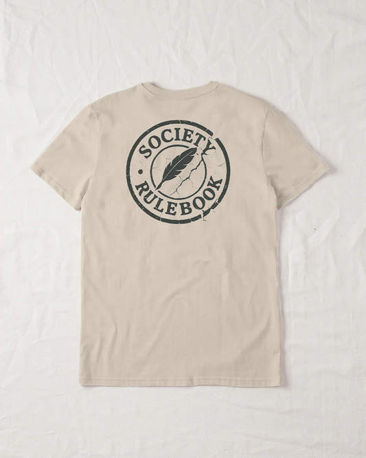 Society Rulebook Organic Tee - Natural Raw
