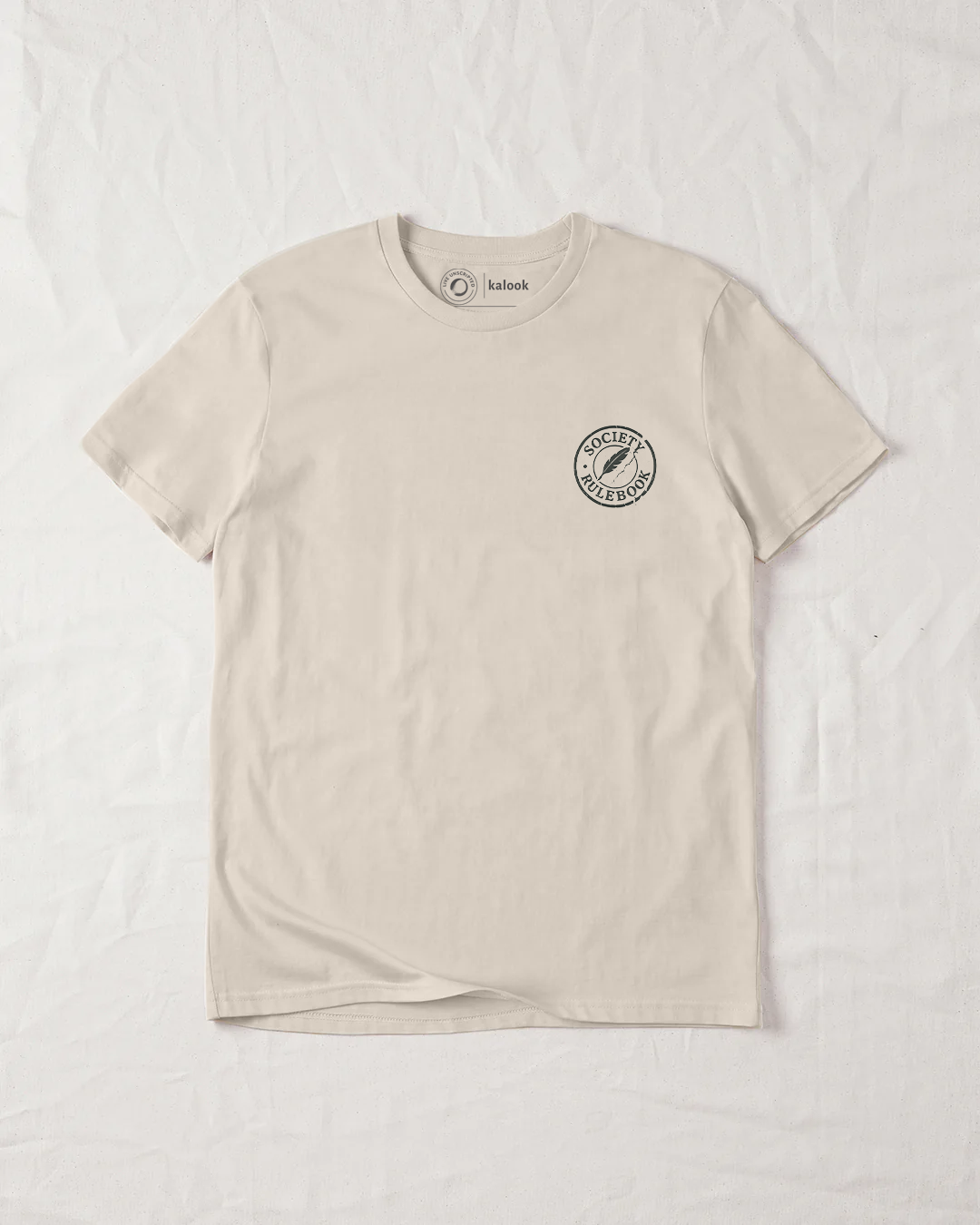 Society Rulebook Organic Tee - Natural Raw
