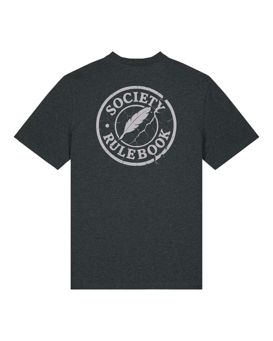 Society Rulebook Organic Tee - Dark Heather Grey