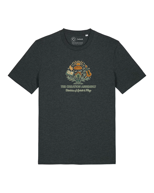 The Creation Assembly Organic Tee - Dark Heather Grey