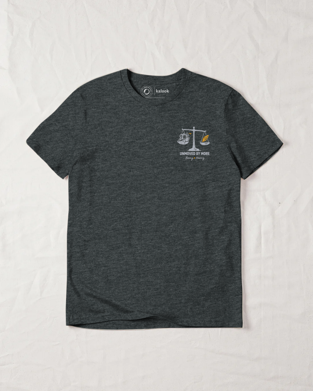 Unmoved By More Organic Tee - Dark Heather Grey