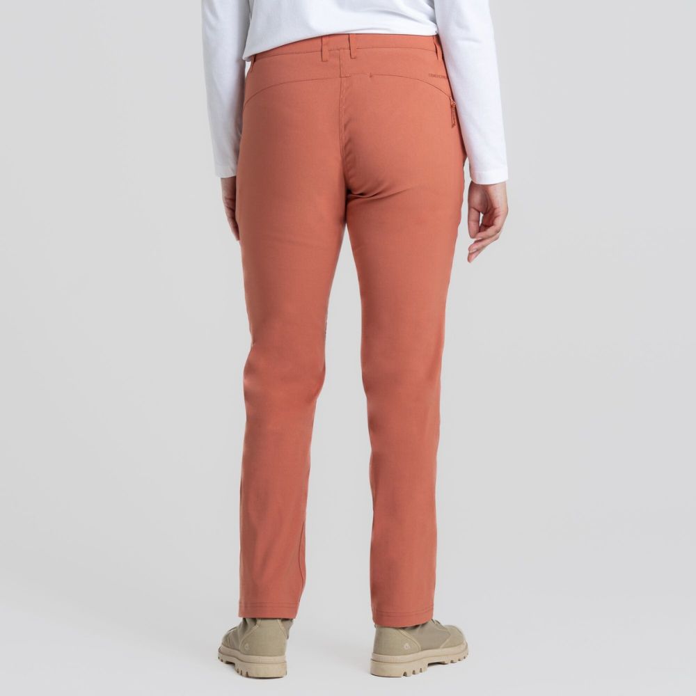 Back view of Kiwi Pro II Trouser in warm russett.